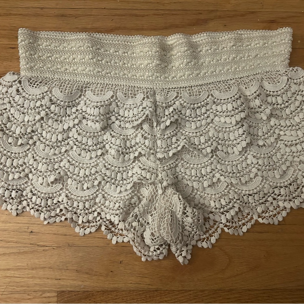Lace Crochet Shorts